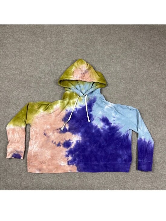 Urban Outfitters Tops - Out From Under Hoodie Womens Size M Multicolor Boxy Crop Urban Outfitters